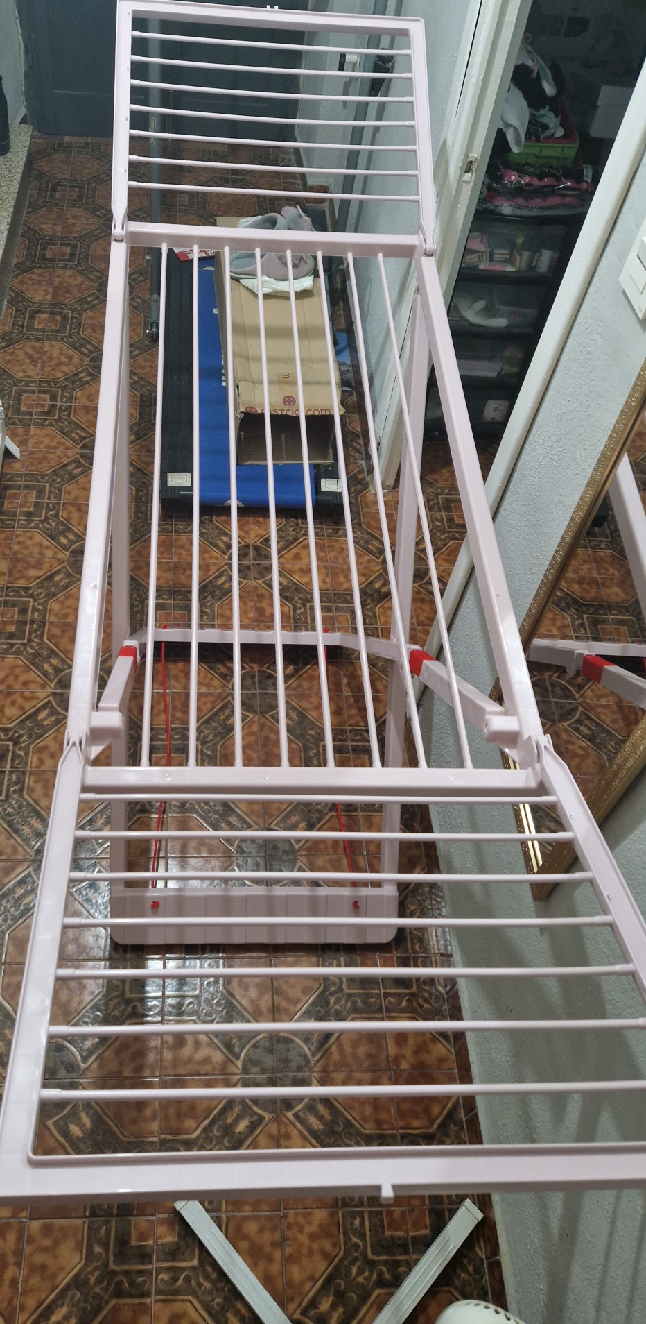 Tendedero plegable de resina– tendal abatible balcón para interior y exteri
