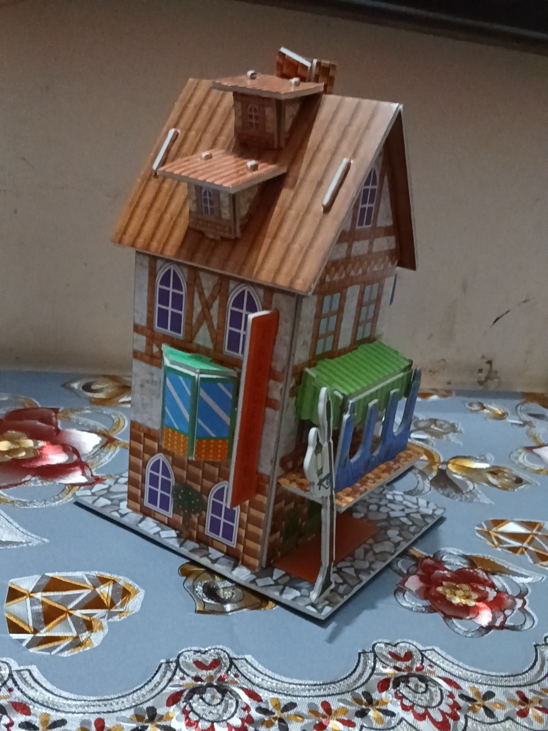 DERAYEE 3D Paper House Puzzles For Kids - 2 Pack Farmhouse Building DIY Craft Toys