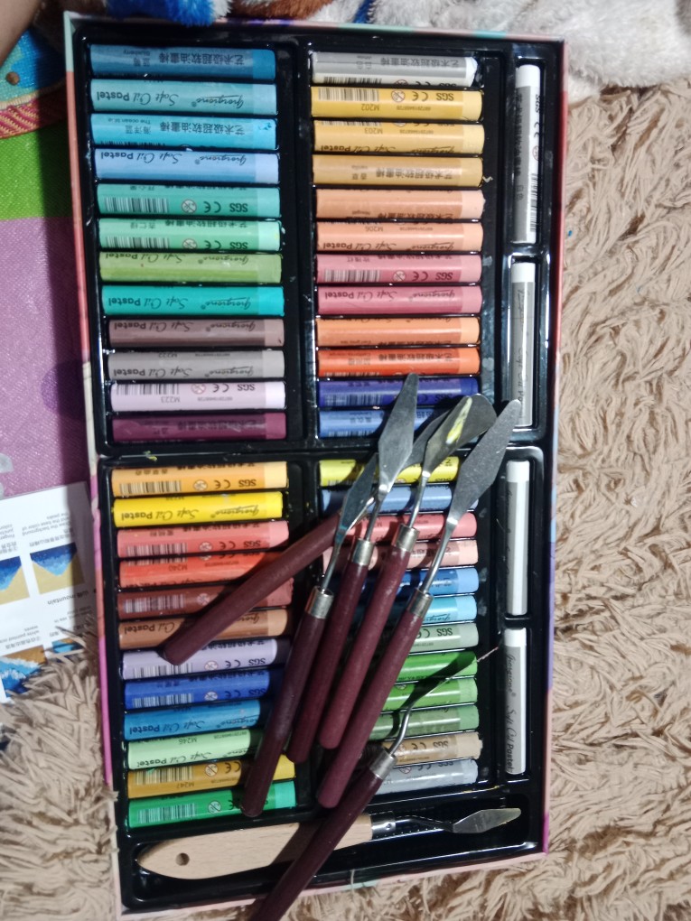 Oil Stick With Heavy Color Super Soft Crayon Scraper Set - Temu