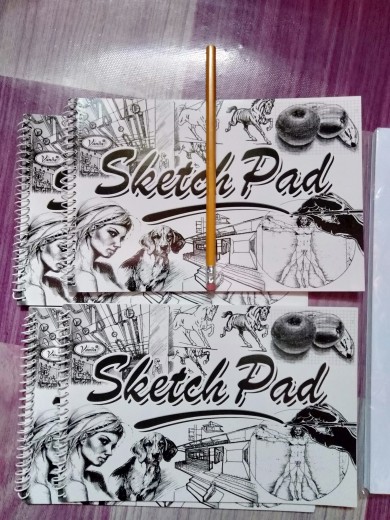sold per 1pad VANDA Sketch pad W/spiral 20sheets /small & big