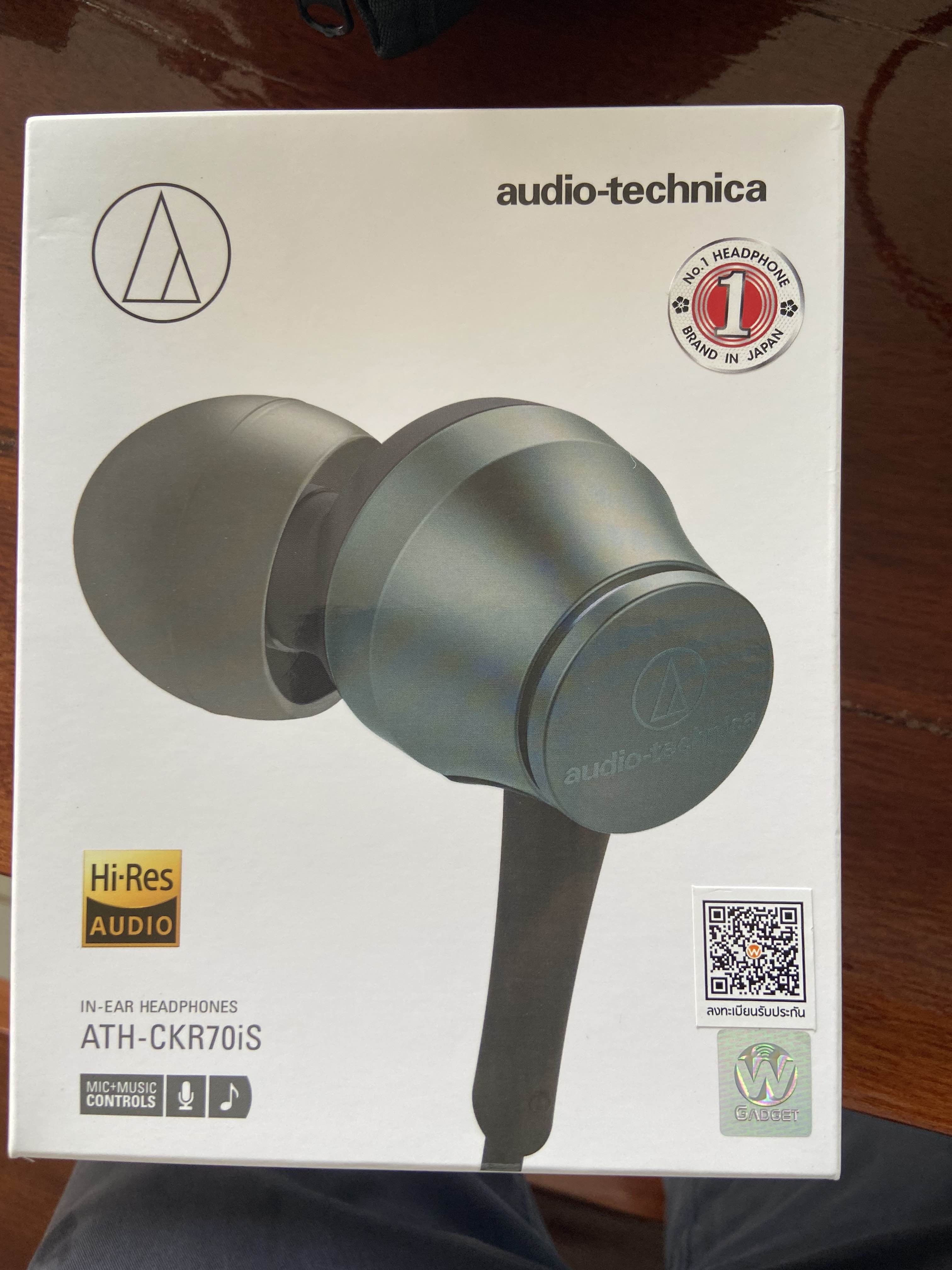 Audio Technica ATH CKR70iS Blue In Ear Headphones by Pro