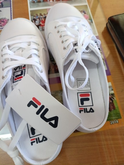FILA Korea】 FILA COMO Mule 1XM00971-100 White Sneakers (Size-mm