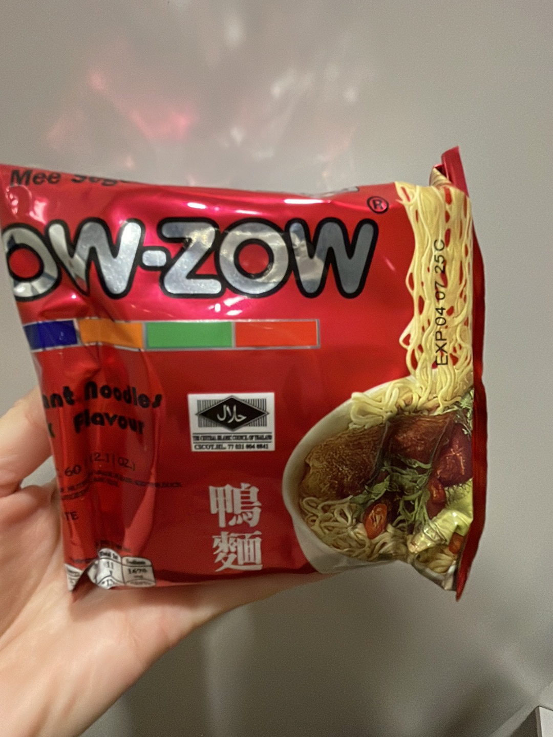 ZOW ZOW Duck Flavour Instant Noodle 泰国鸭面 60g x 5s Halal