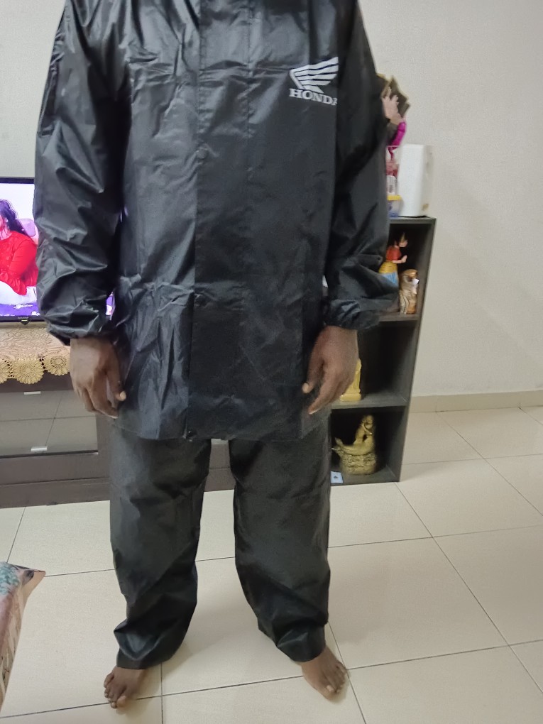 yamaha (Blue) Honda (Black) One Layer Raincoat with Pants Rain