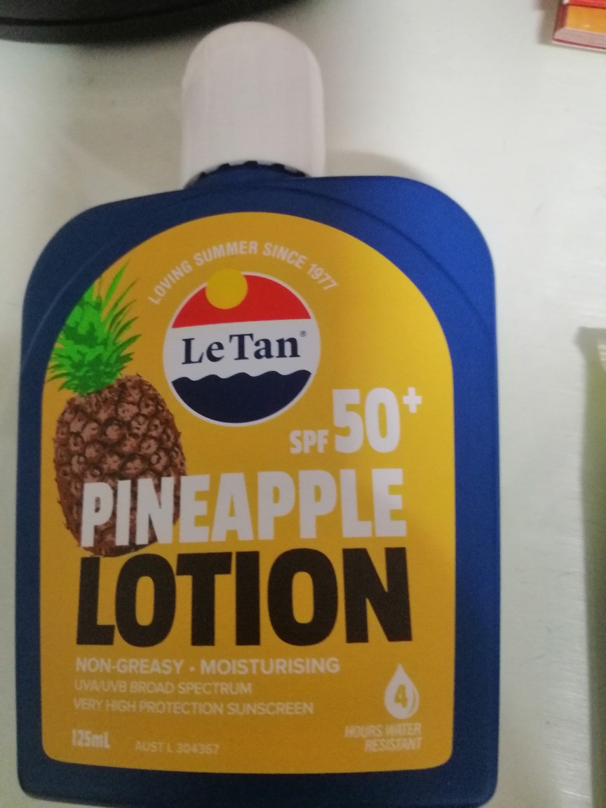 le tan pineapple lotion