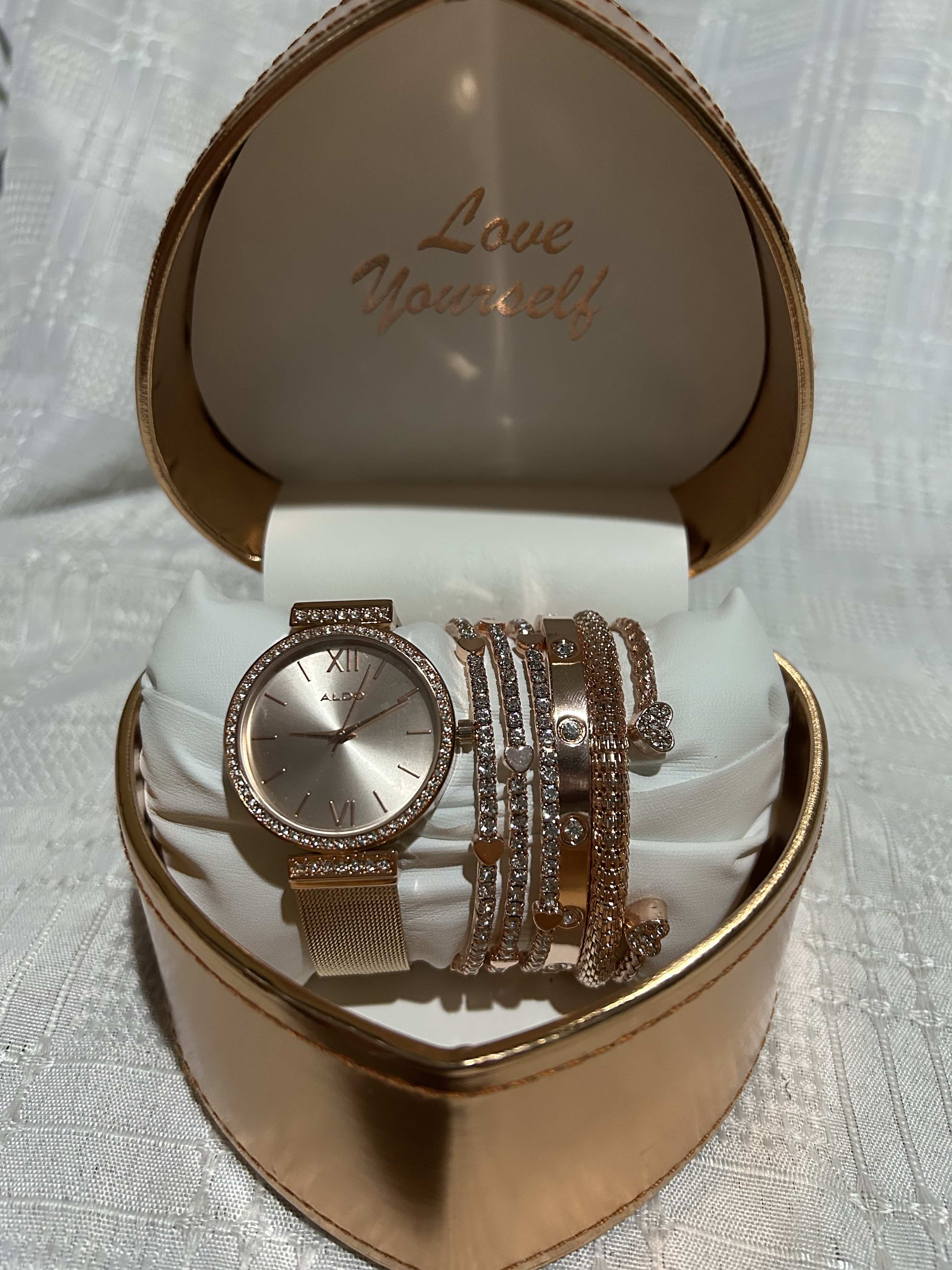 Aldo watch and outlet bracelet set