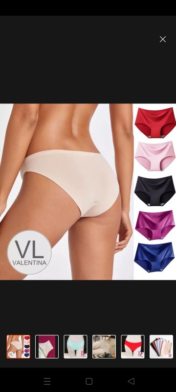 VALENTINA PH Real Ice Silk Panty w/Hemmed Women Seamless Underwear