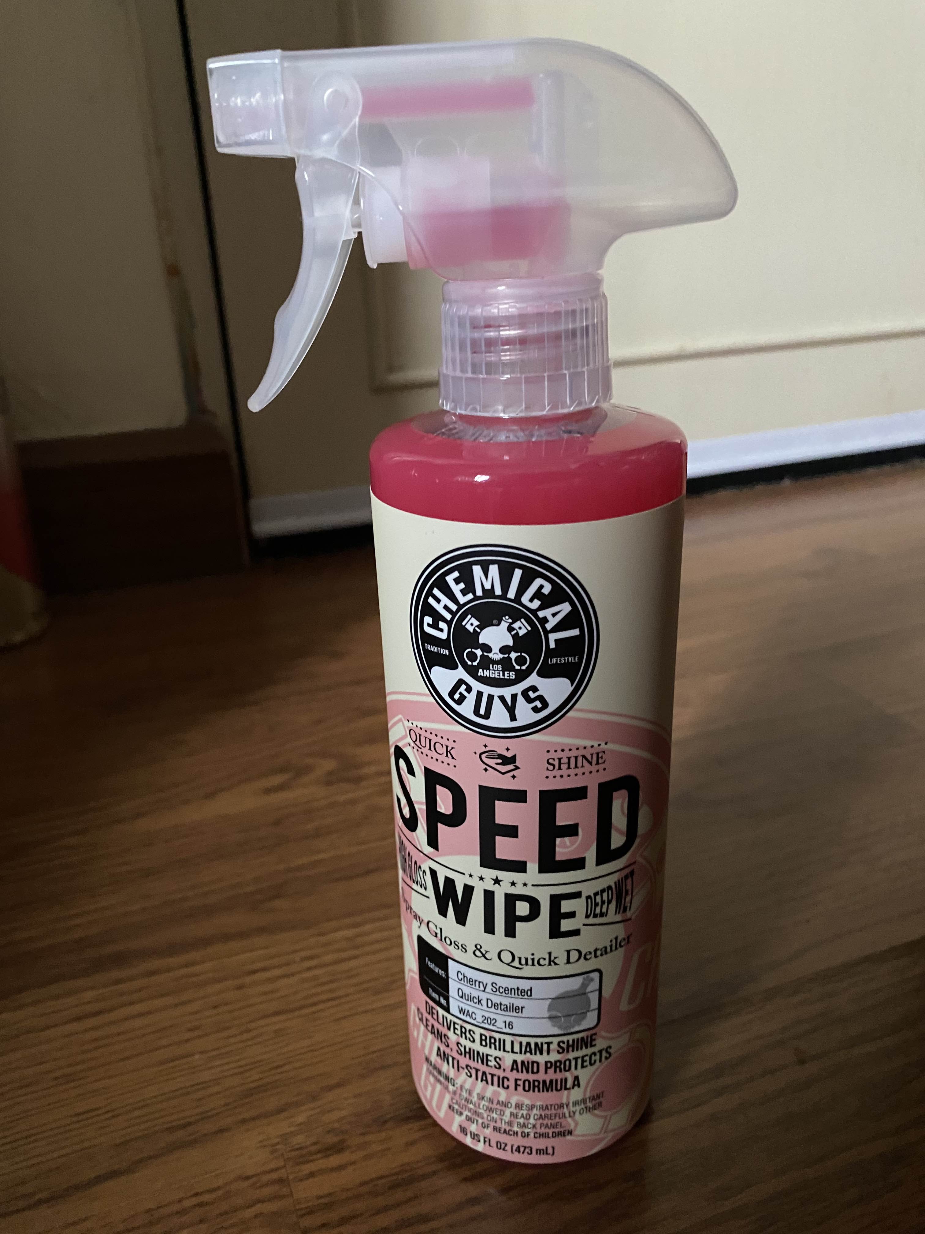 Speed Wipe Quick Car Detailer & High Shine Spray Gloss Cherry Scent