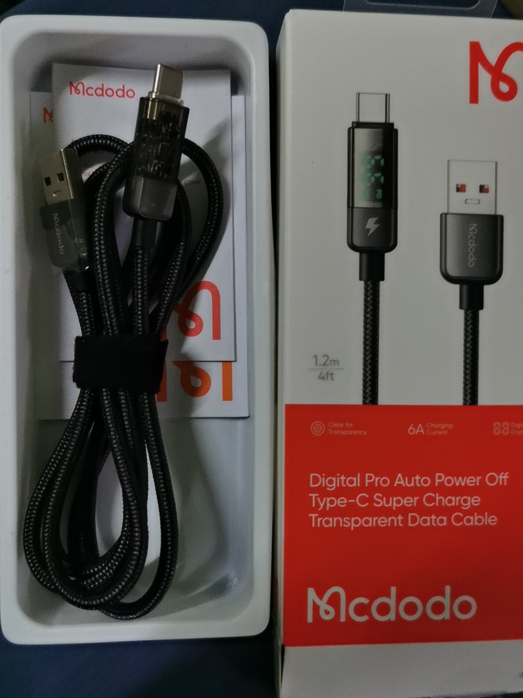 MCDODO CA-3630 100W Digital Pro Auto Power Off Transparent USB