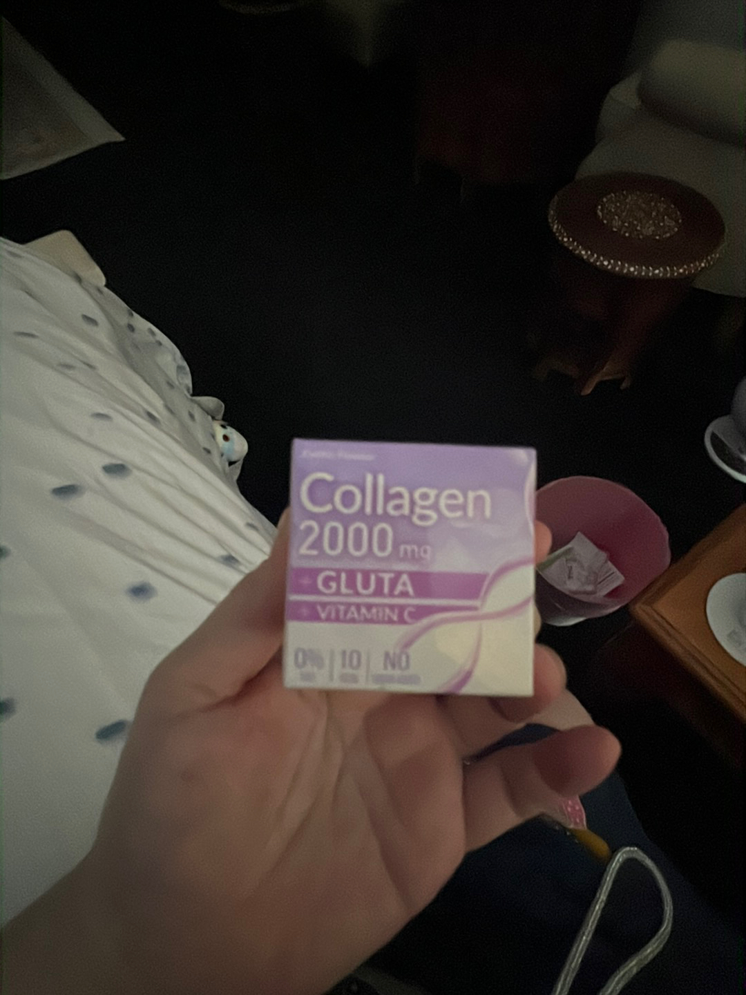 Collagène En Poudre 2000mg Avec Glutathion & Vitamine C - Fresh Doze Press & Shake - Saveur Raisin Kyoho