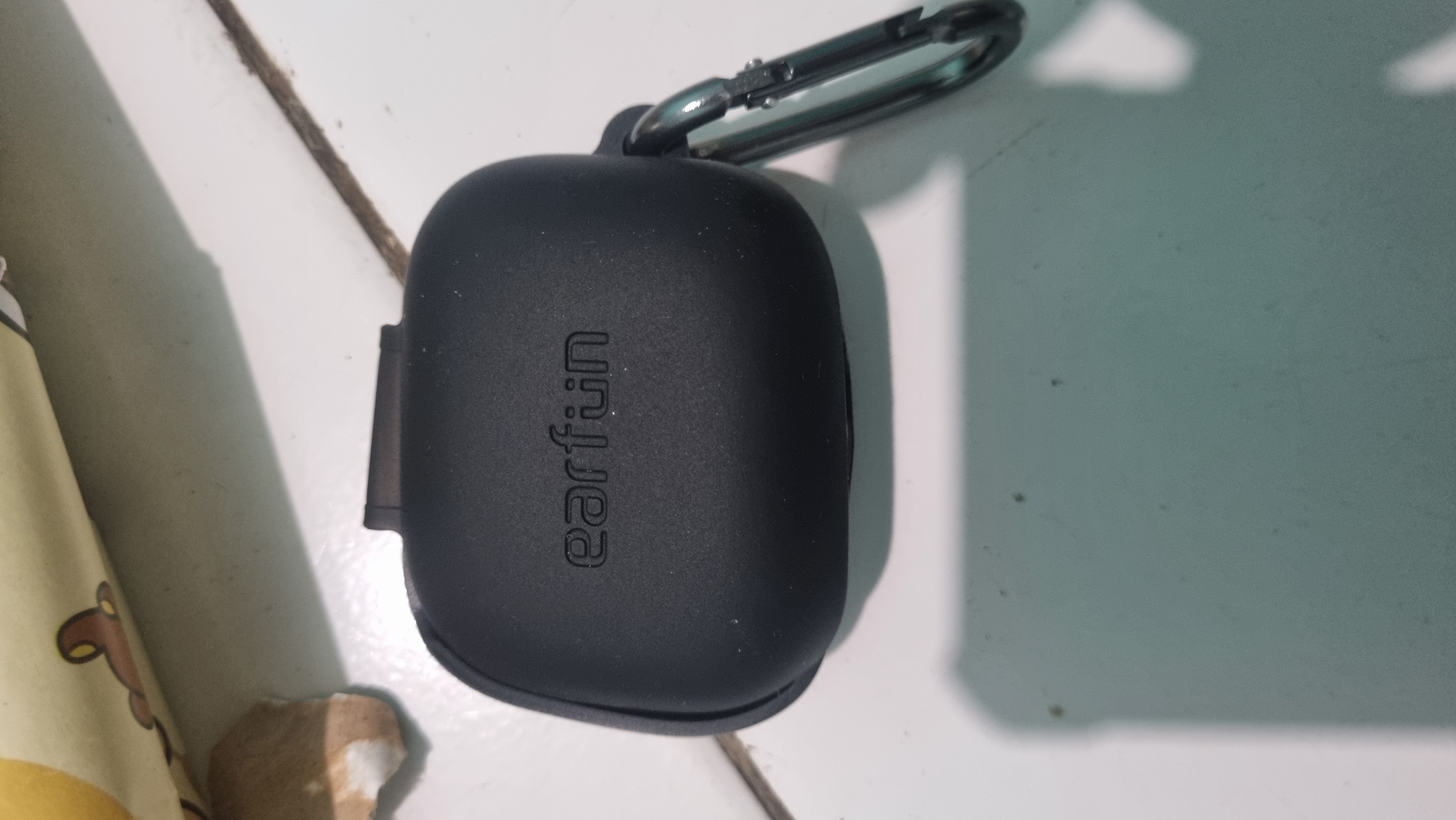 Custodia In Silicone Morbido Per EarFun Air Pro 4+ | Con Cordino | Antigraffio E Antiurto | Impermeabile E Lavabile | Blu