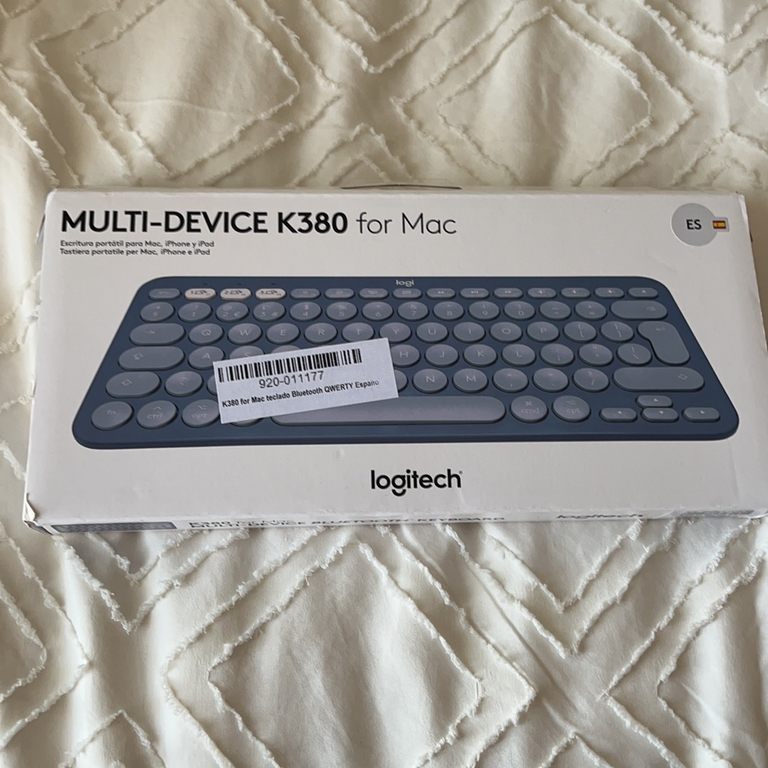 Logitech 920-011177  Logitech K380 for Mac teclado Bluetooth QWERTY  Español Azul