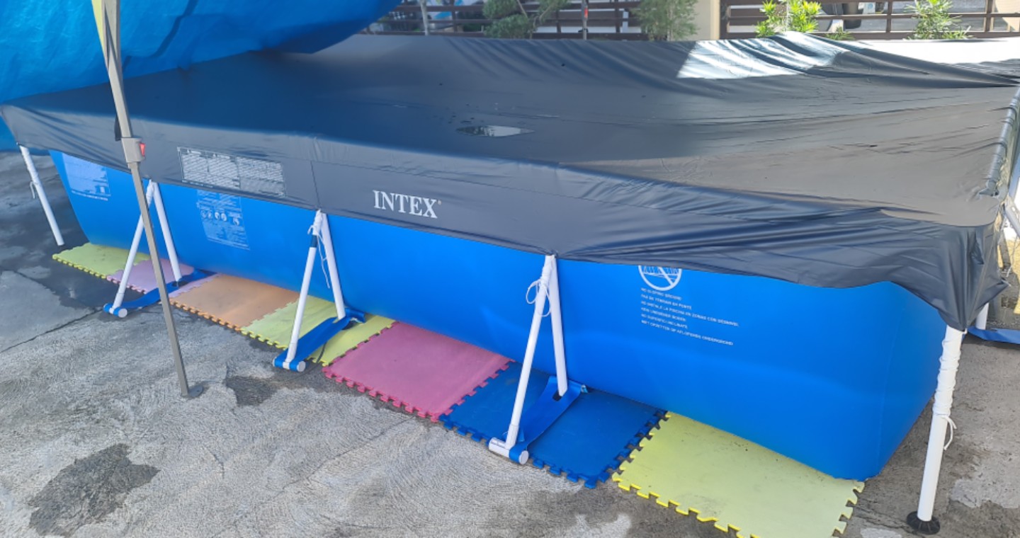 INTEX 28039 4.5m X 2.2m Rectangular Pool Cover ( COVER ONLY )ORIGINAL