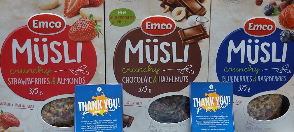 Emco Crunchy Musli with Chocolate and Hazelnuts 375g