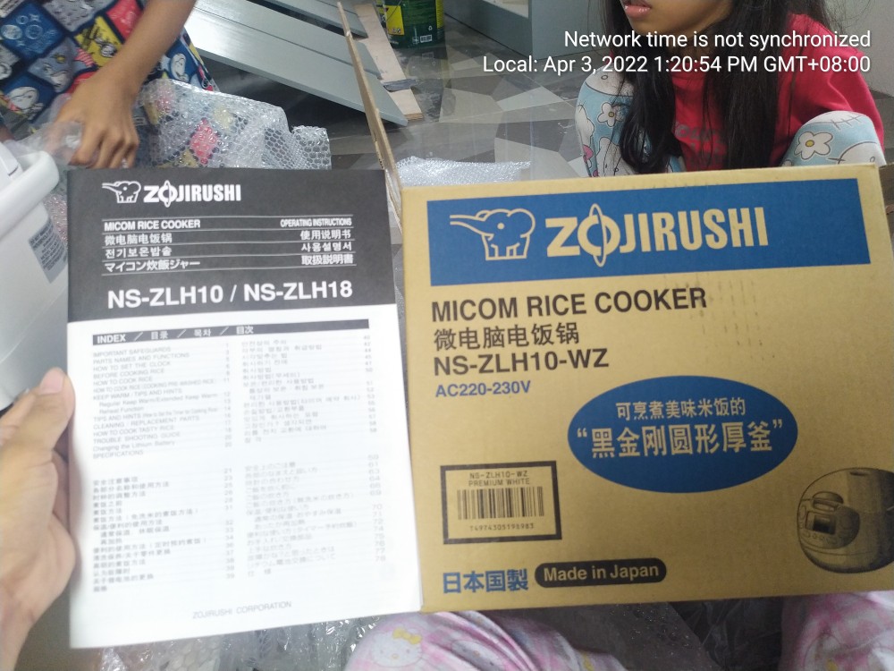ZOJIRUSHI MICOM Rice Cooker NS-ZLH10 overseas Voltage of 220V-230V volume  capacity of 1.0liter or 5.5 Cups Made in Japan Shipping from Japan Lazada  PH