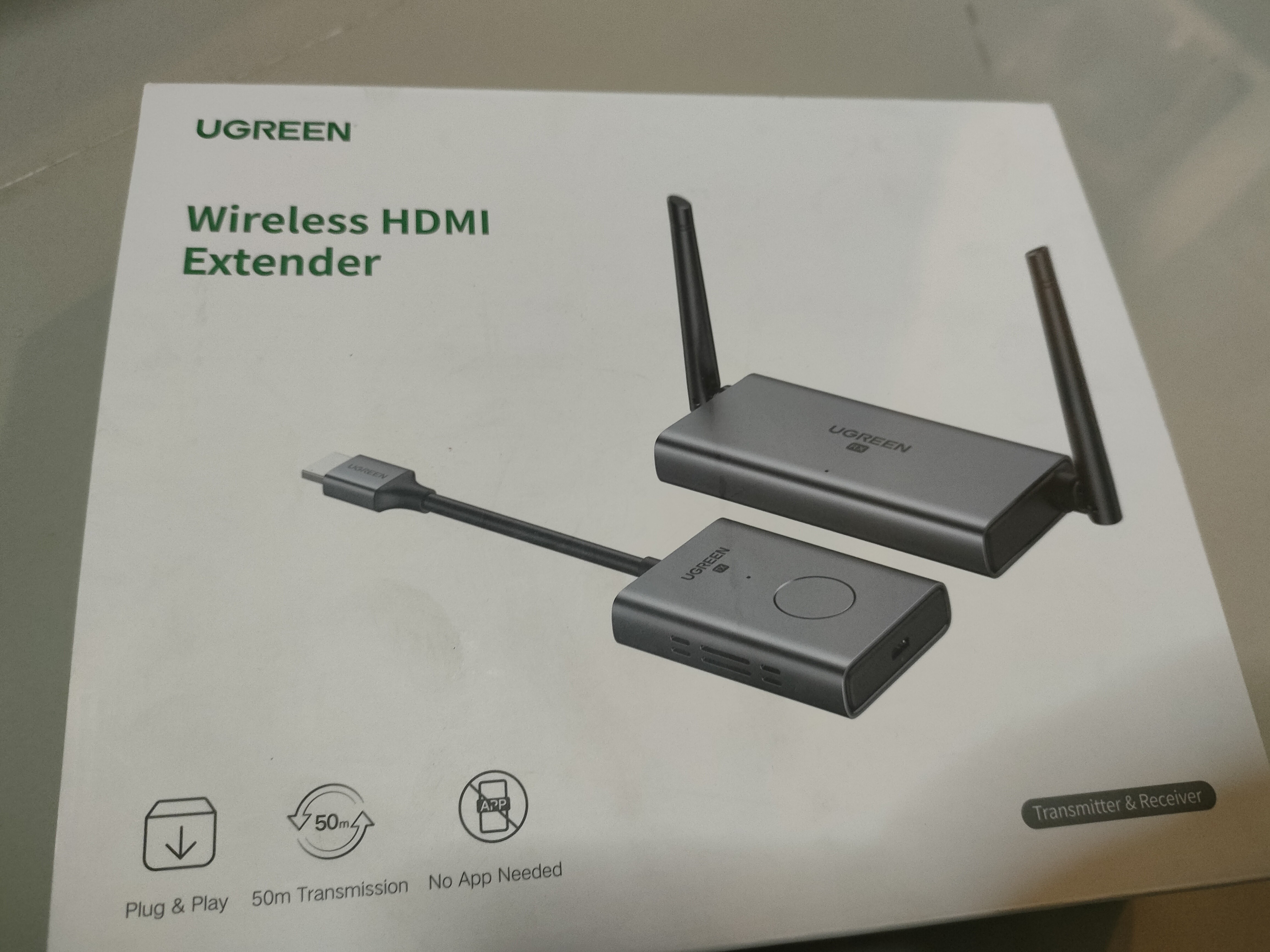 UGREEN (50633) HDMI Wireless Extender 50M. Video Transmitter & Receiver  5GHz - Ugreen Thailand