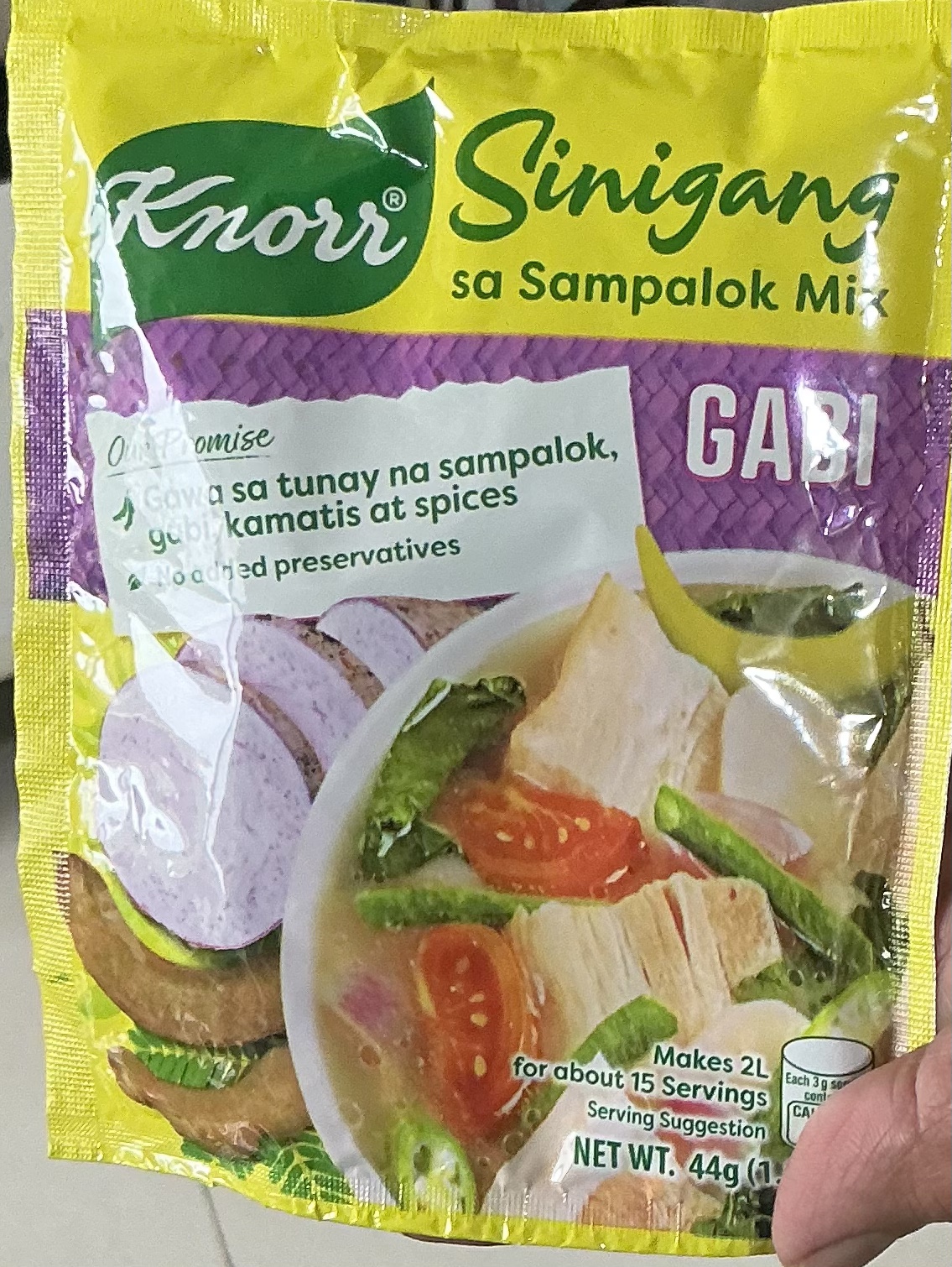BUNDLE OF 6] Knorr Sinigang sa Sampalok Mix with Gabi 44g - Lazada