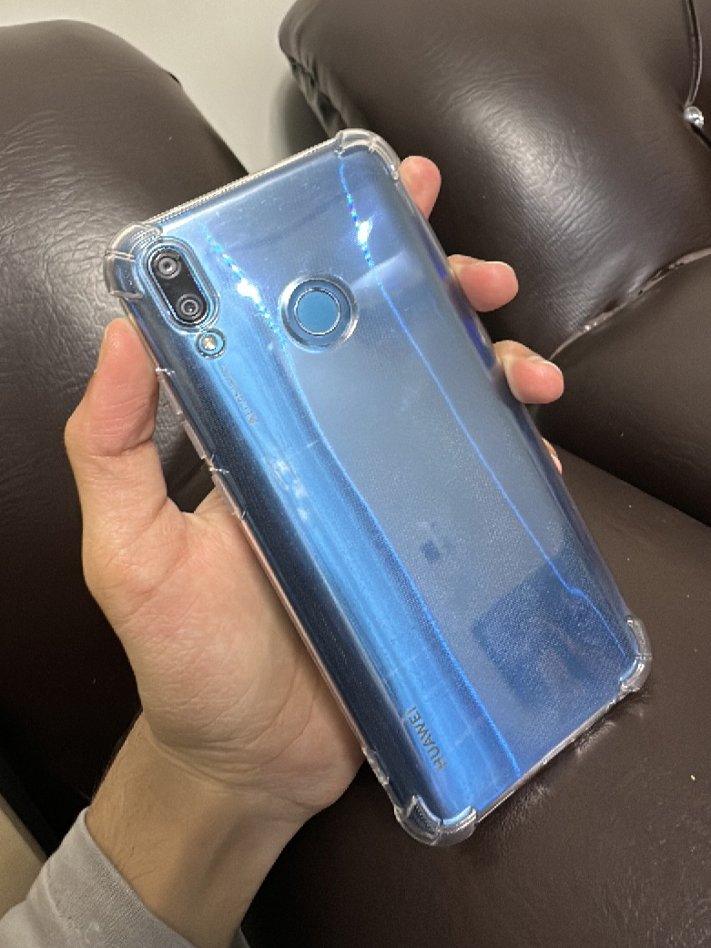 Cover Compatibile Con Huawei Y9 (2019) – Custodia Sottile In Silicone TPU, Blu Farfalla, Anti-Urto E Anti-Graffio