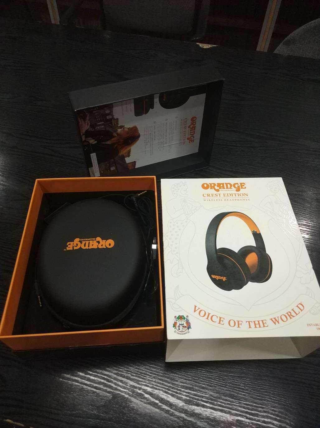 Orange crest discount edition wireless headphones