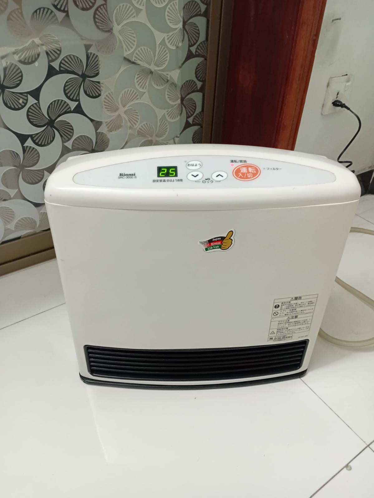 Japanese Gas Blower Heater 3.5 220v Rinnai Tokyo Gas Osaka Gas Tho