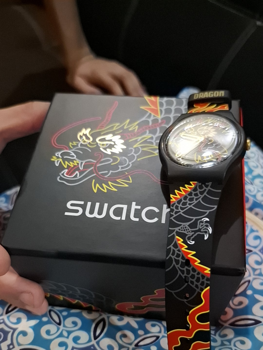 Swatch New Gent DRAGON IN WIND PAY! SO29Z137-5300 Black Silicone