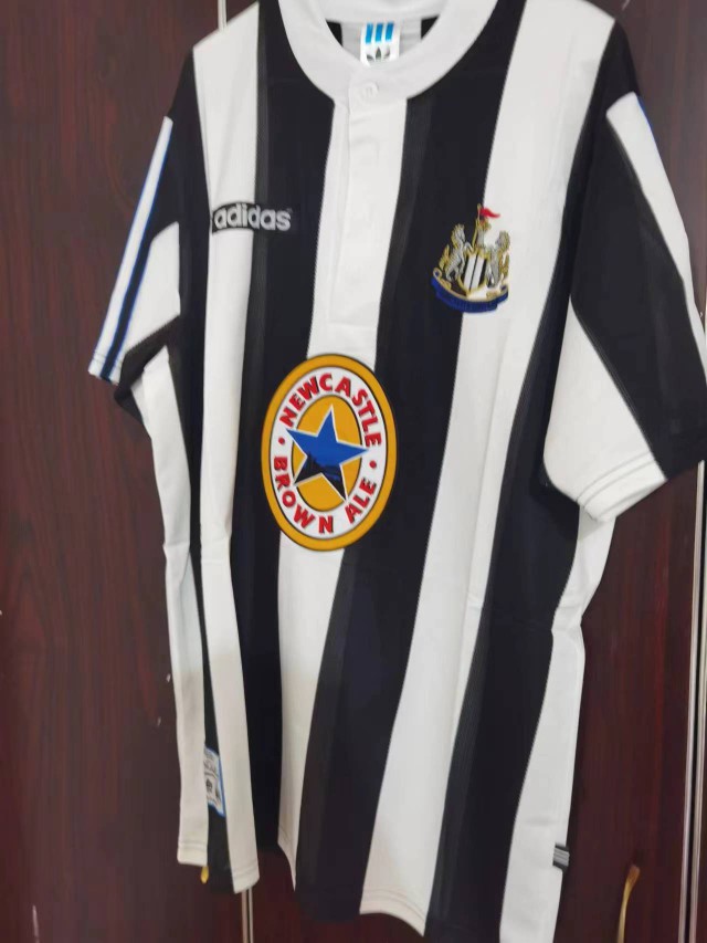 97-99 Newcastle United home retro short-sleeved football shirt Les