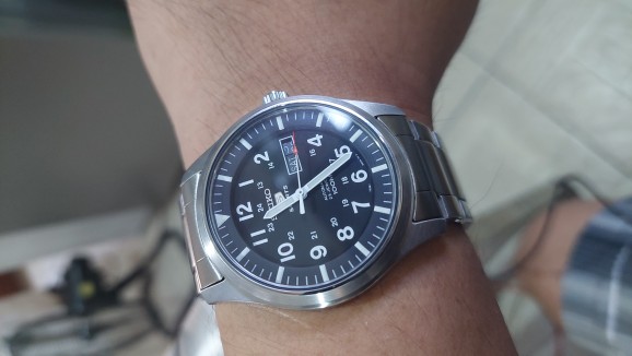 Seiko 5 sports automatic Seiko military ALL STEEL SNZG13k1 Lazada PH