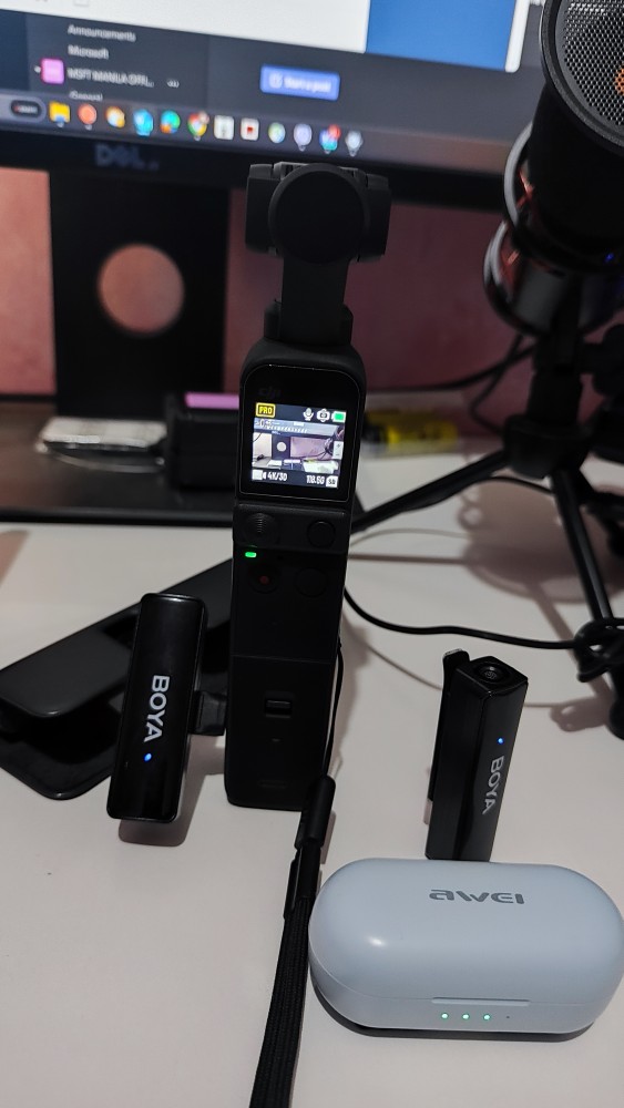 Used DJI Pocket 2 Do-It-All Handle Built-in Module Bluetooth Wireless Mic Receiver Camera Accessories I.296630616