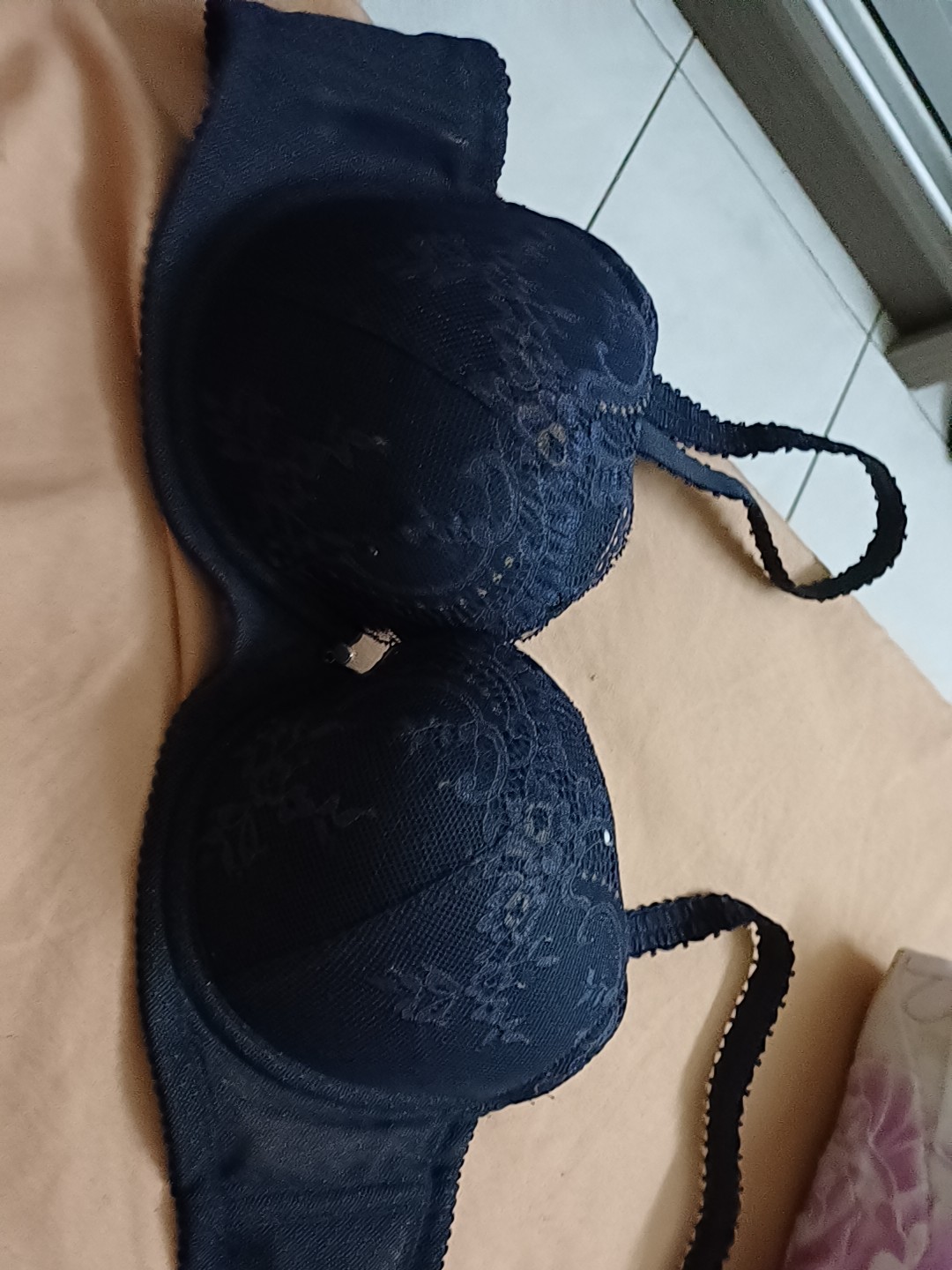 wireless lace scoop triangle bra