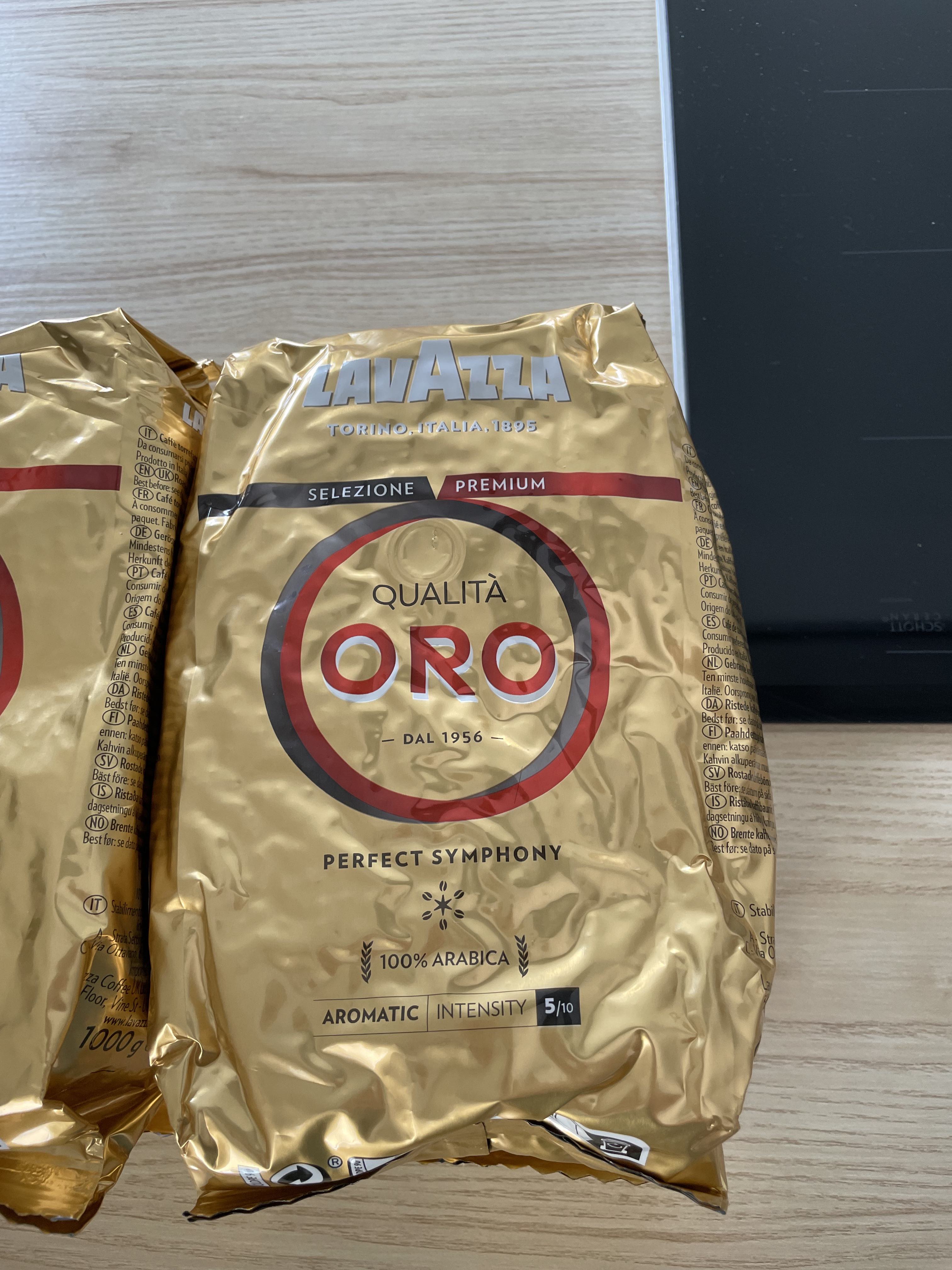 Qualitá Oro café 100% arábica en grano intensidad 5/10