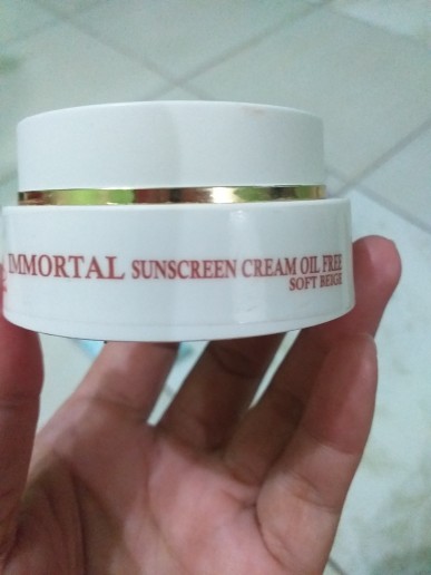 manfaat immortal sunscreen cream oil free