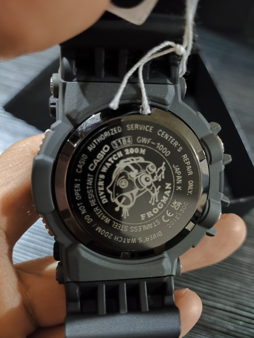 CASIO G-SHOCK GWF-1000-1JF Tough Solar MASTER OF G FROGMAN