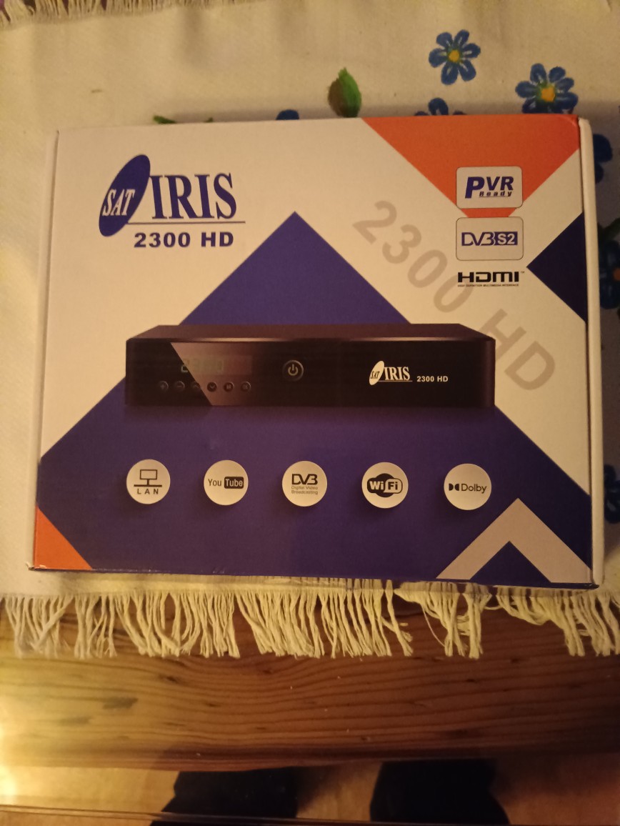 Iris 2300 HD Receptor Satélite Decodificador con Wifi, estable, compatible  con modulación DVB-S/S2, canales con compresión H.265 y H.264 HEVC, la  evolución del IRIS 2100, nuevo procesador Montage MS2230, IRIS 2200 UHD