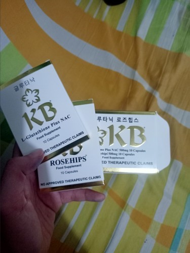 kb l glutathione plus nac review KB L-Glutathione plus NAC 10's + KB Rosehips 10's