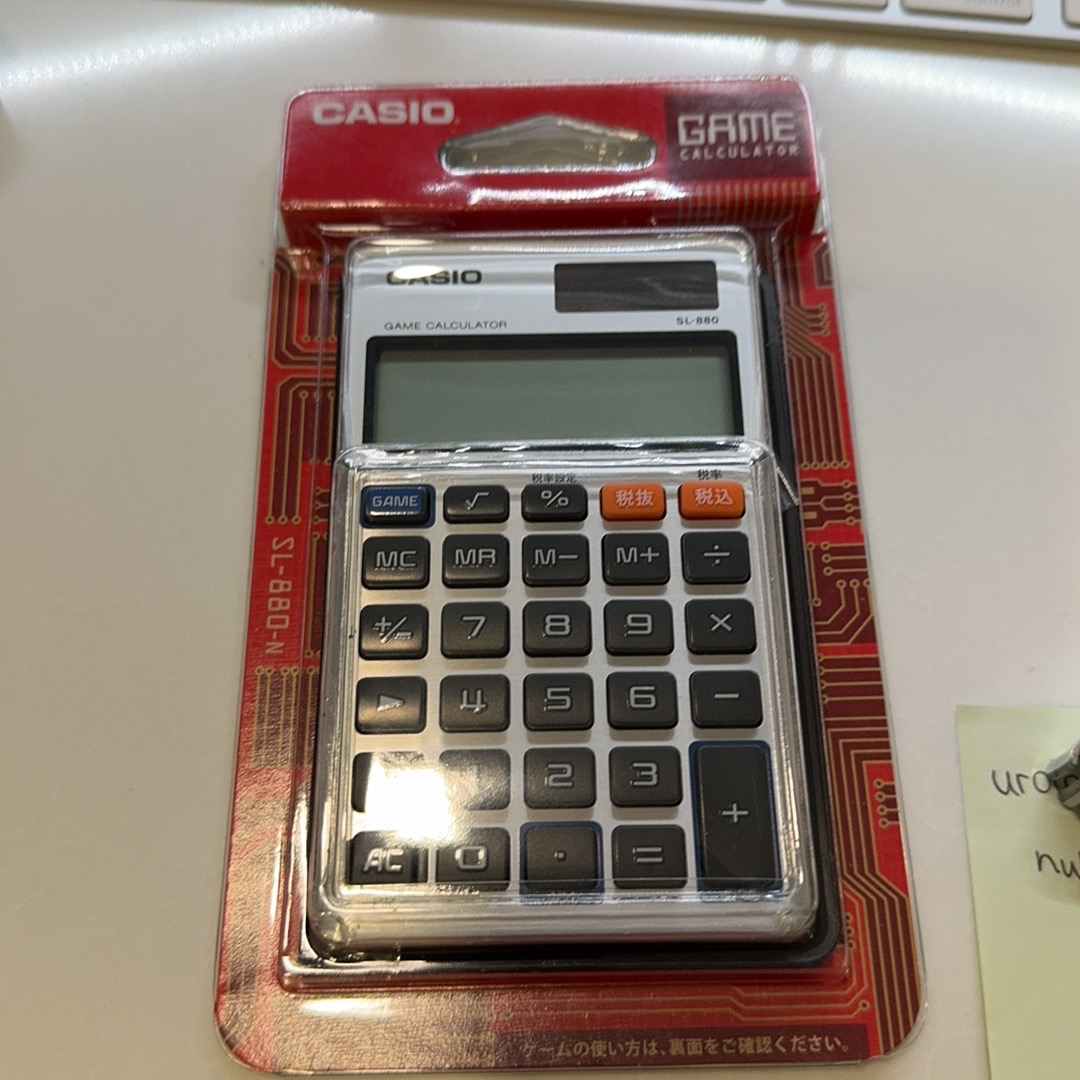 Casio Sl-880-n Game Calculator Notebook Type 10 Digits C Casio