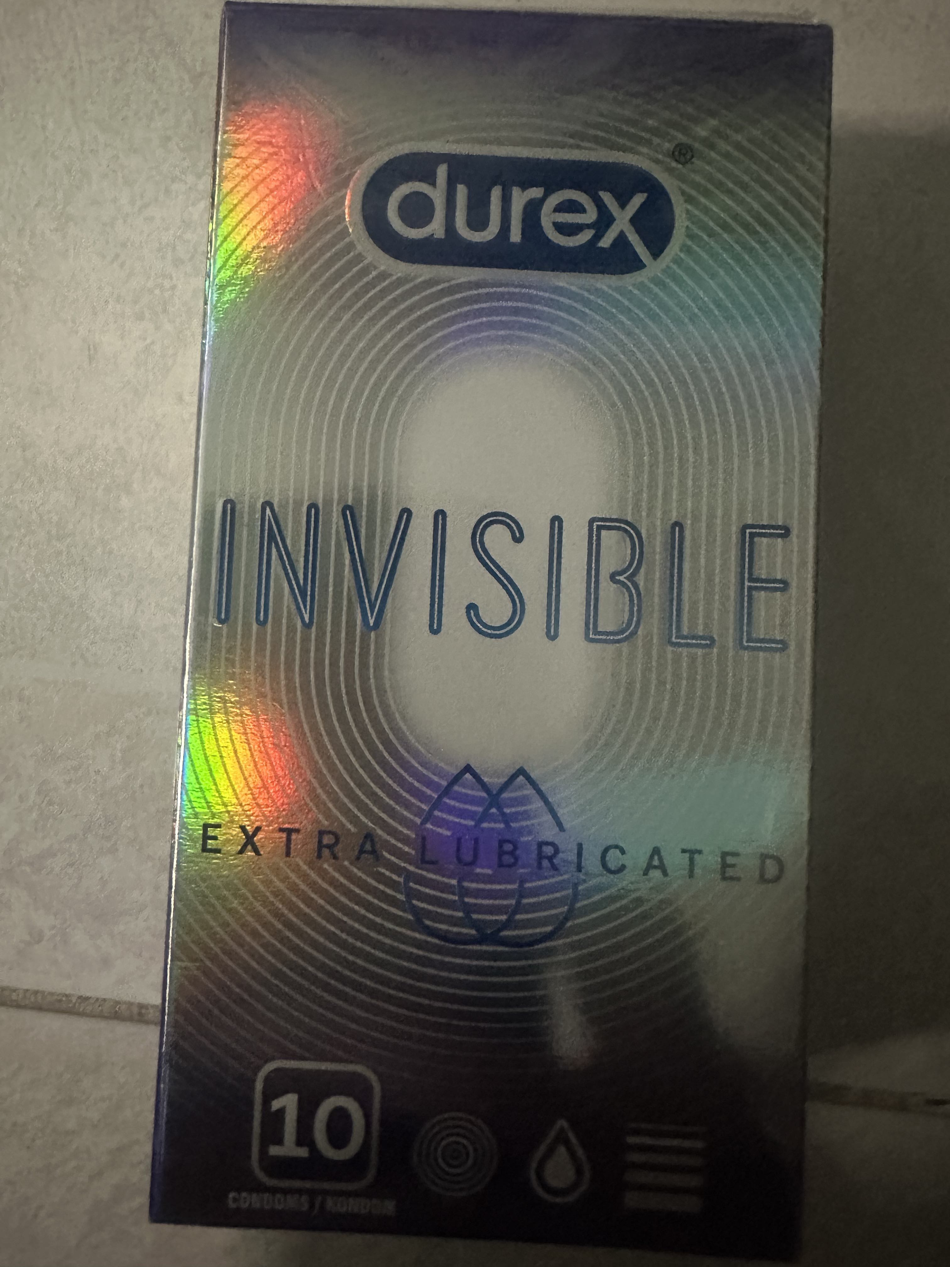 durex invisible extra thin extra lubricated condoms Durex Invis Extra Lubricated Condom 10s main image 0