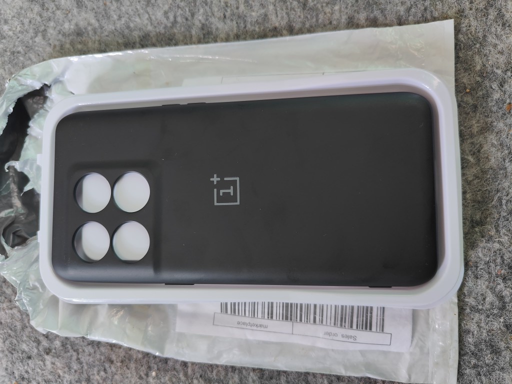 Custodia HAOYE Per OnePlus 10T 5F Con Brillantini | Cover Morbida Effetto Marmo Blu | Antiurdo Sottile - 2