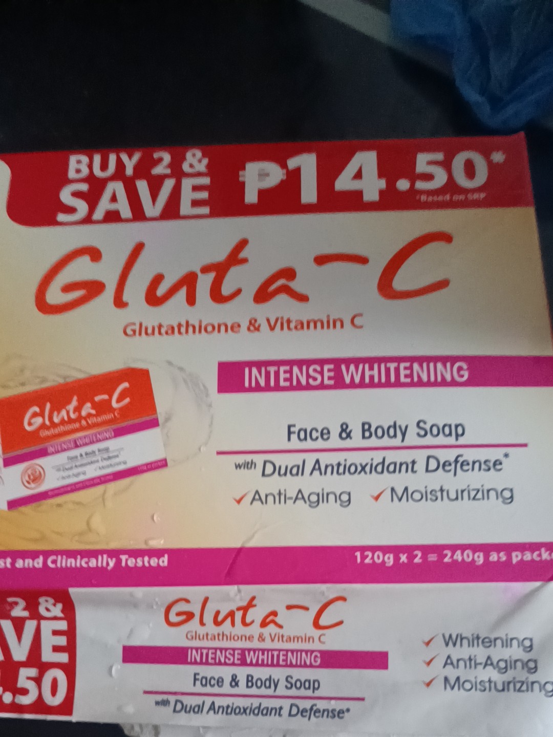 gluta-c intense whitening soap glutathione vitamin c Gluta-C