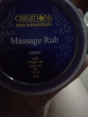 Creations Spa Essentials Massage Rub (50g) - ZEST (Energy/Orange