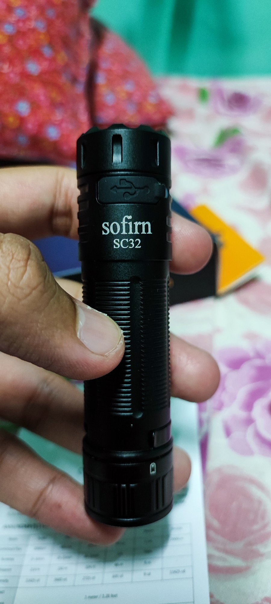 Sofirn SC32 LED Flashlight 1900lm USB C Rechargeable 18650 P