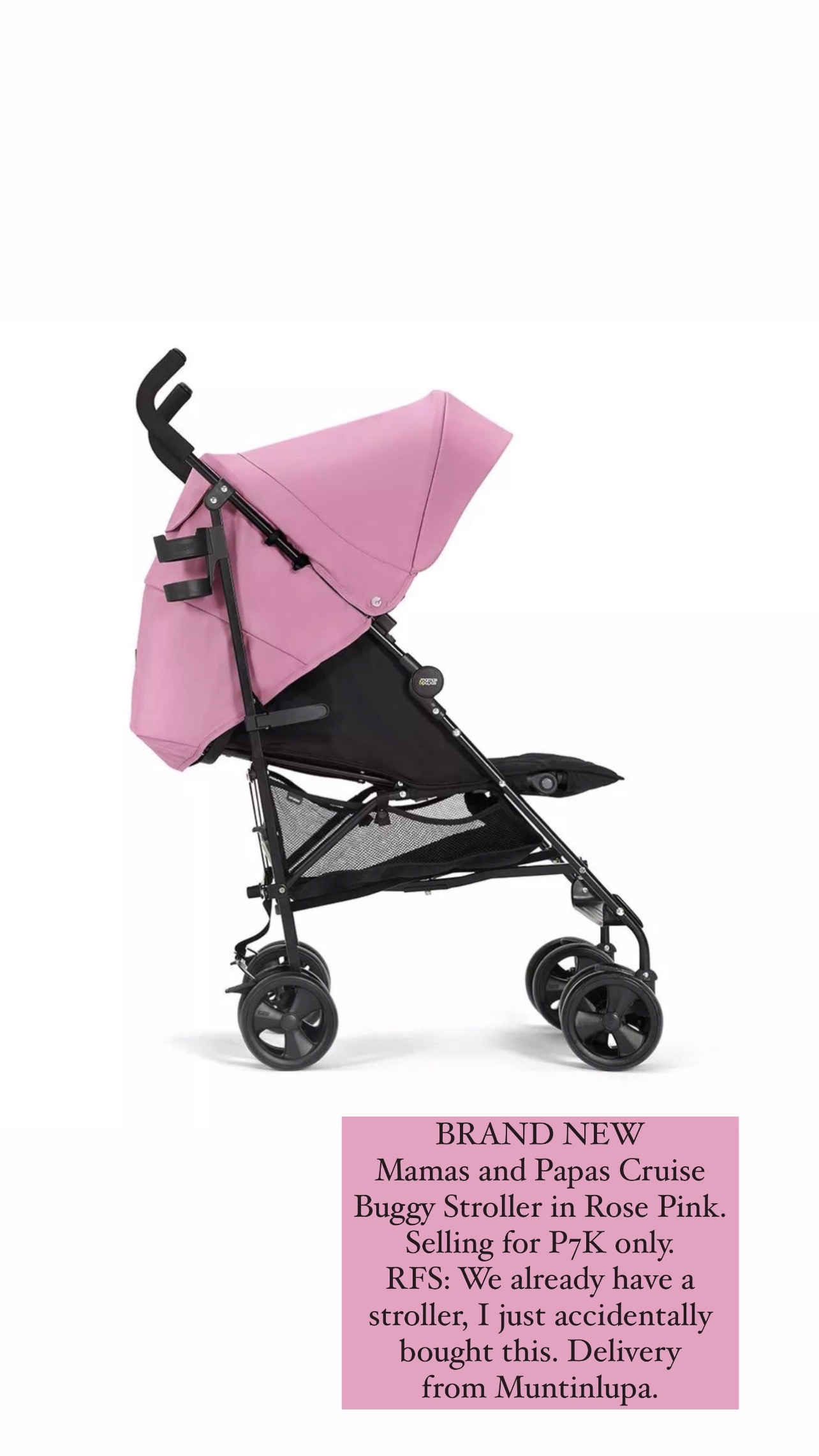 Mamas and papas shop cruise buggy rose pink