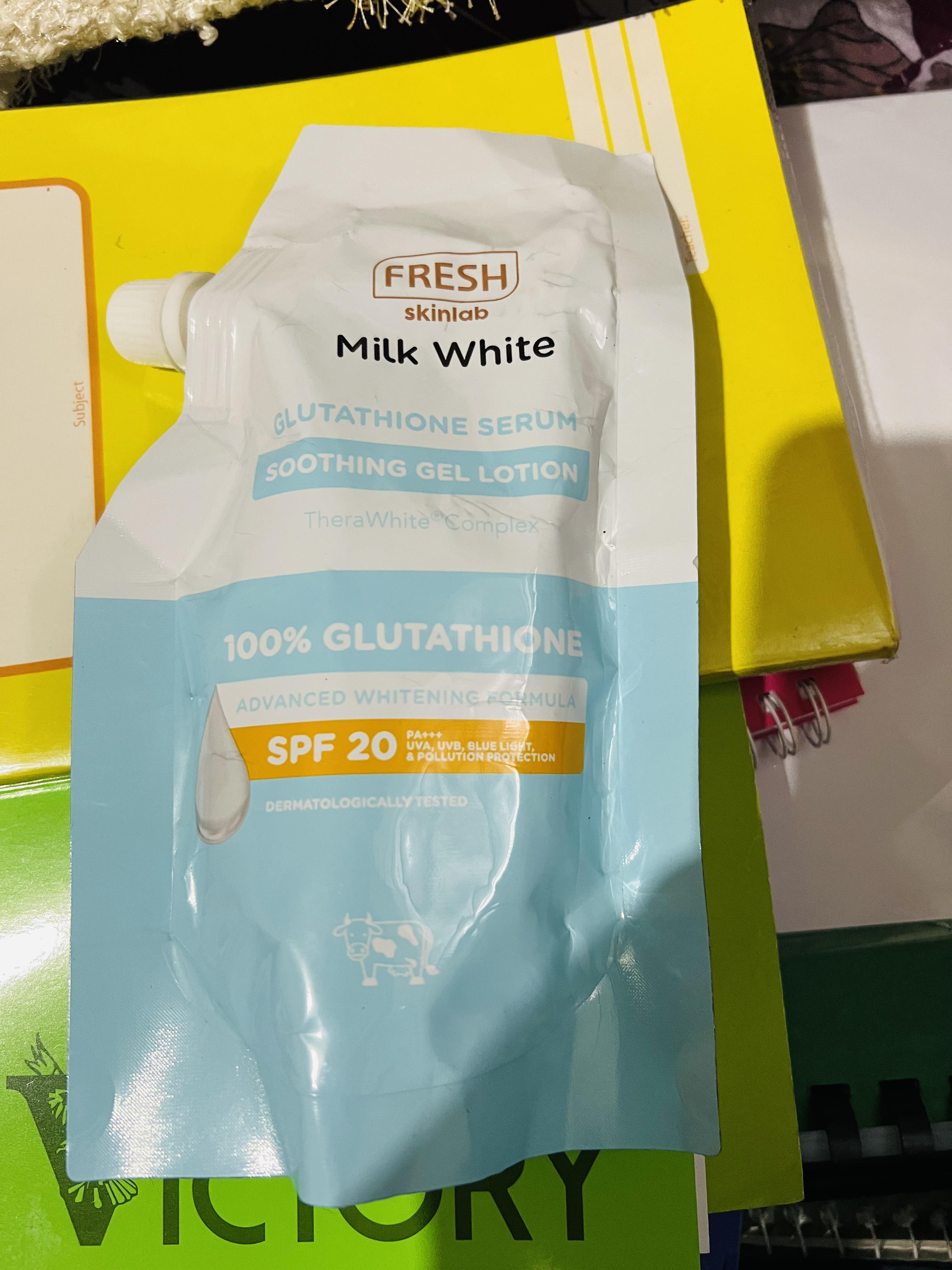 Fresh Skinlab Milk White 3in1 Glutathione Soothing Gel Lotion SPF 20 200ml