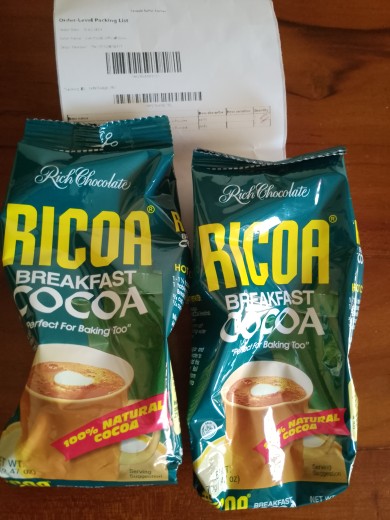 Ricoa Breakfast Cocoa, 70g, Powdered Milk