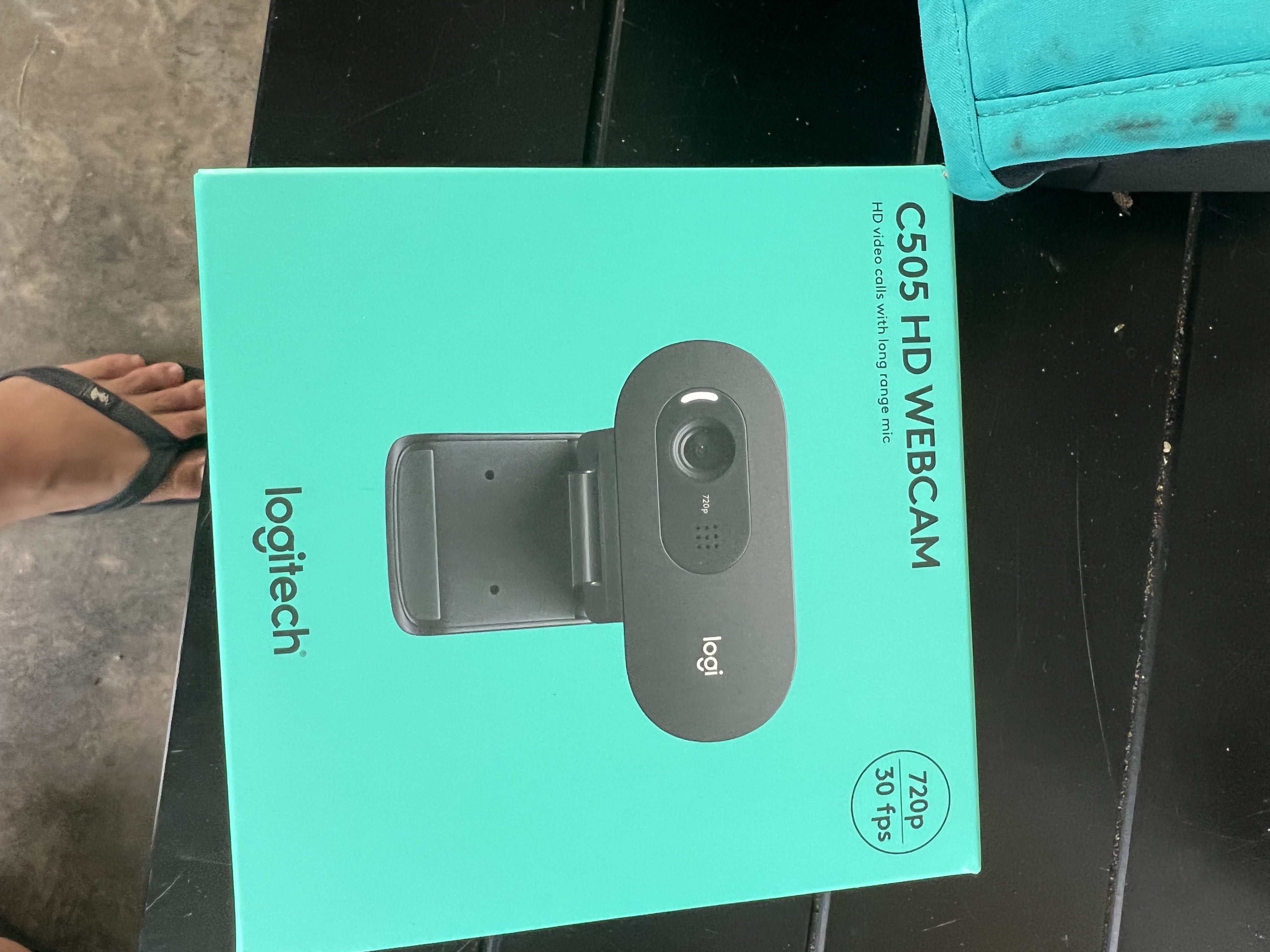 Logitech C505 HD Webcam 720p HD External USB Camera for Desktop
