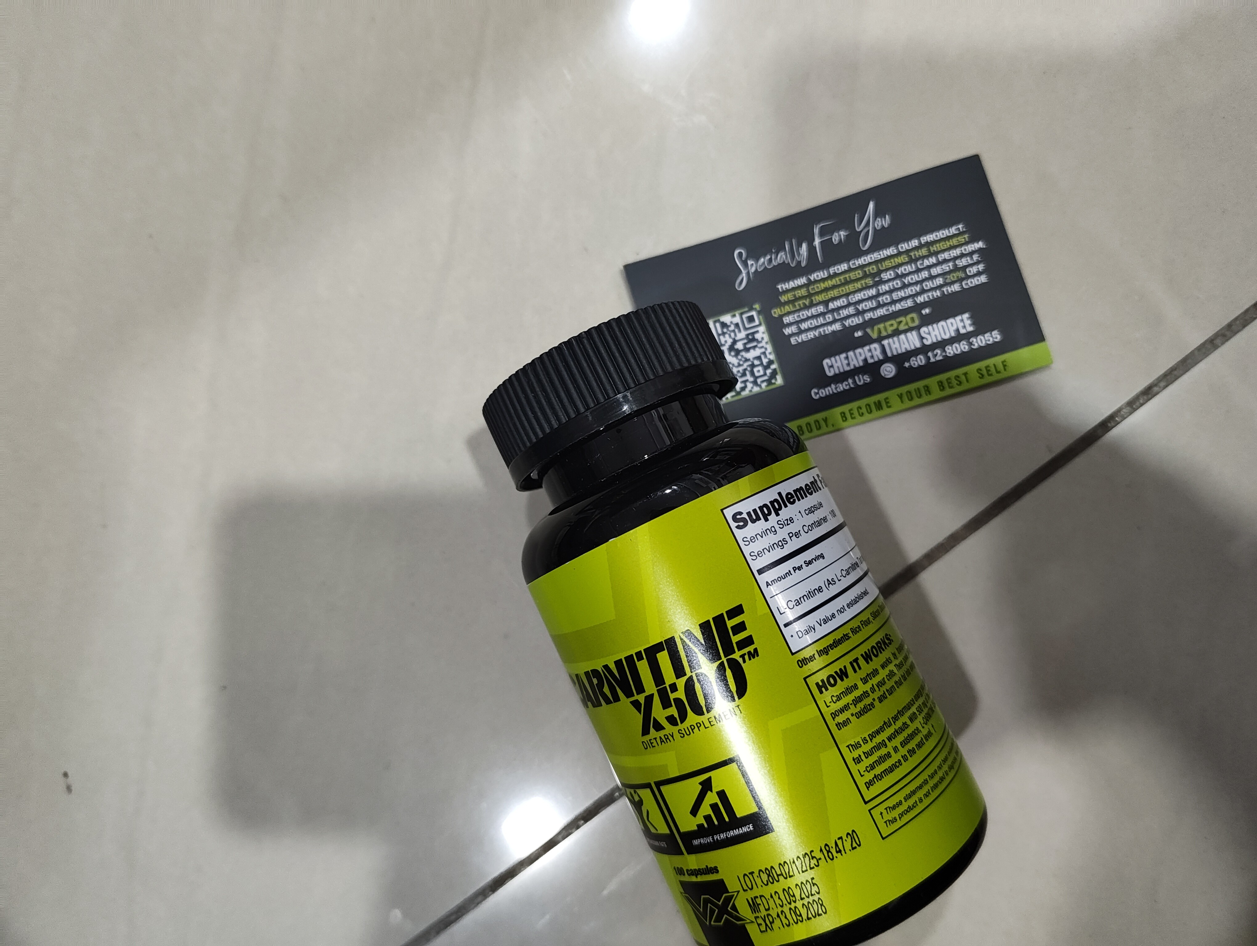 l carnitine x500 VITAXTRONG™ L-Carnitine X500 Elite | Fat Metabolism • Weight Management •  Energy Support • Performance | Halal [VX]