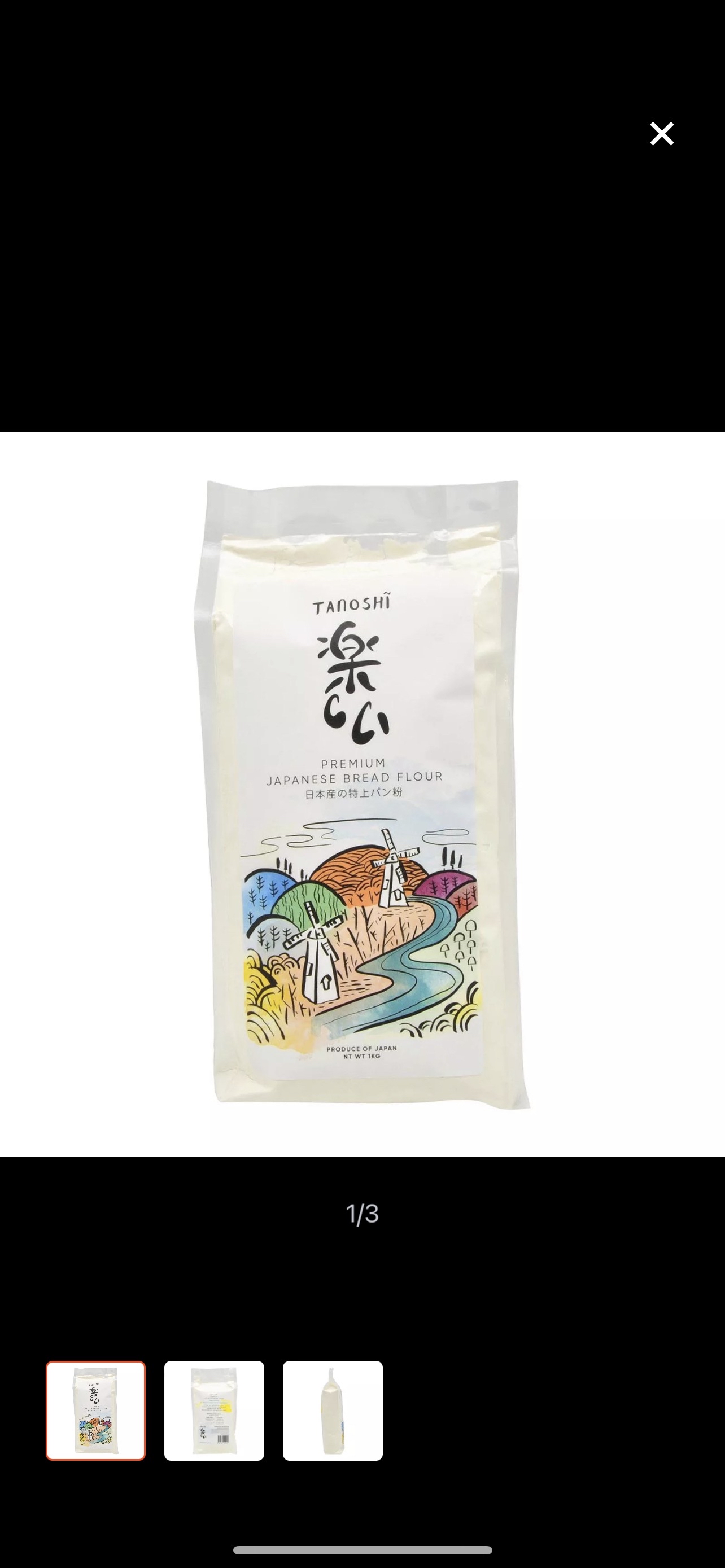 Tanoshi Premium Japanese Bread Flour 1kg - Lifewinners Organic & Fine Foods