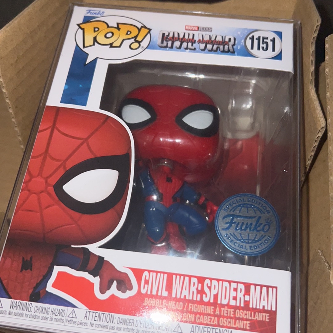 Funko Pop! Captain America: Civil War - Spider-Man Build-A-Scene #1151