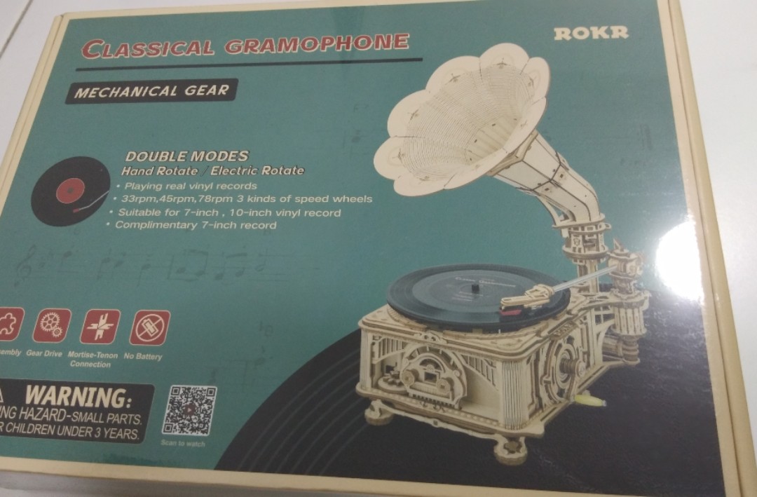 ROKR Classic Gramophone (Hand Rotate Mode) LKB01 - Rokr