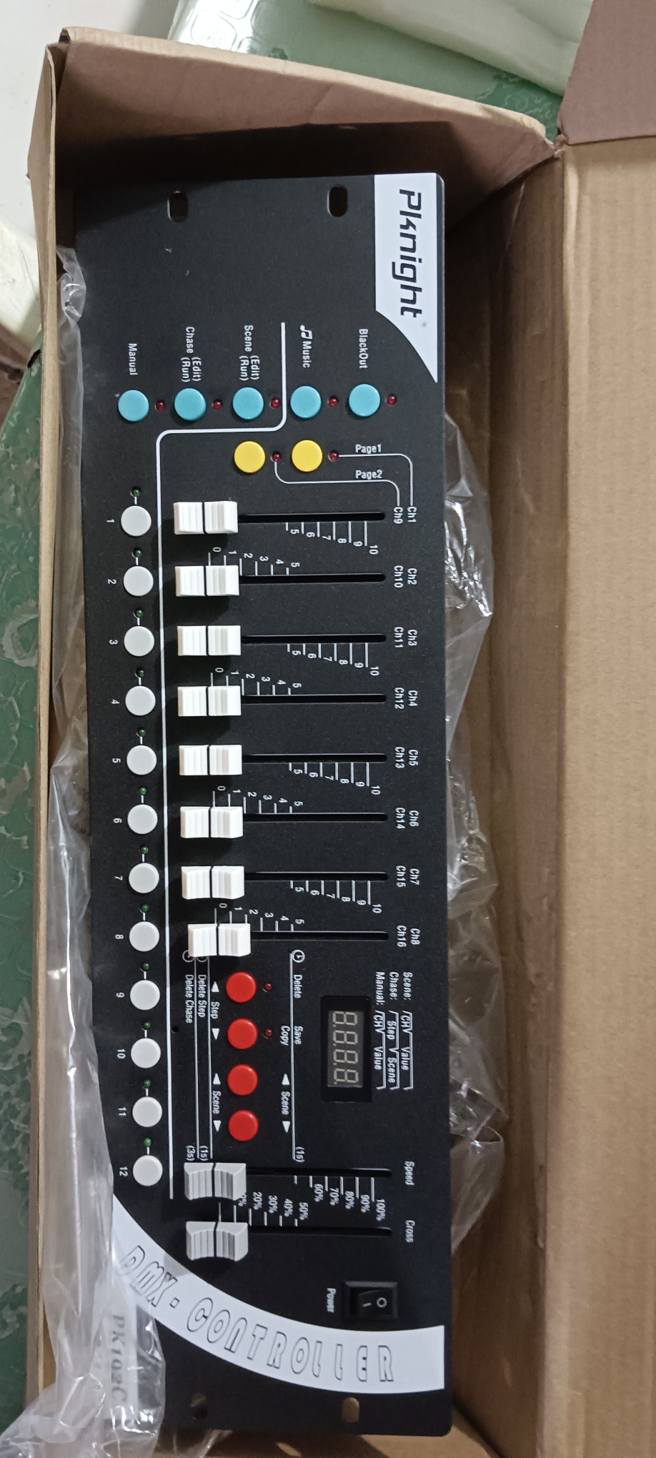 Pknight DMX Light Controller,192ch DMX Lighting Console,simple Lighting  Board Controller For Stage Lights,dj Light And Ktv
