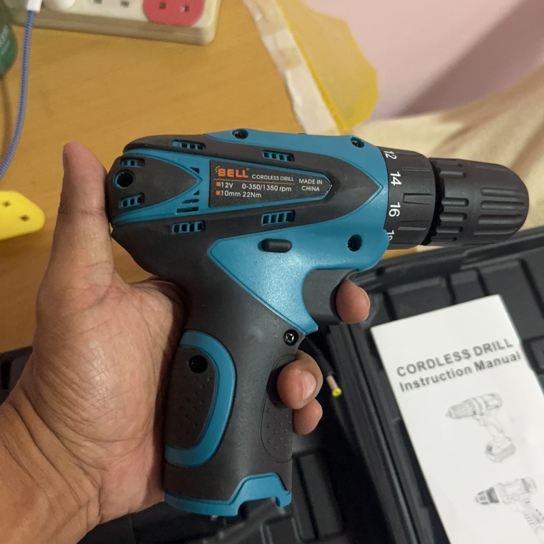 SG Seller Bell 12V Electric Drill Cordless Screwdriver Lithium